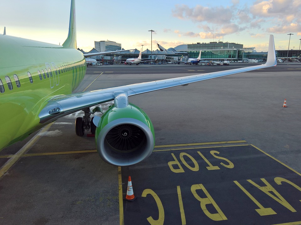 zelené letadlo